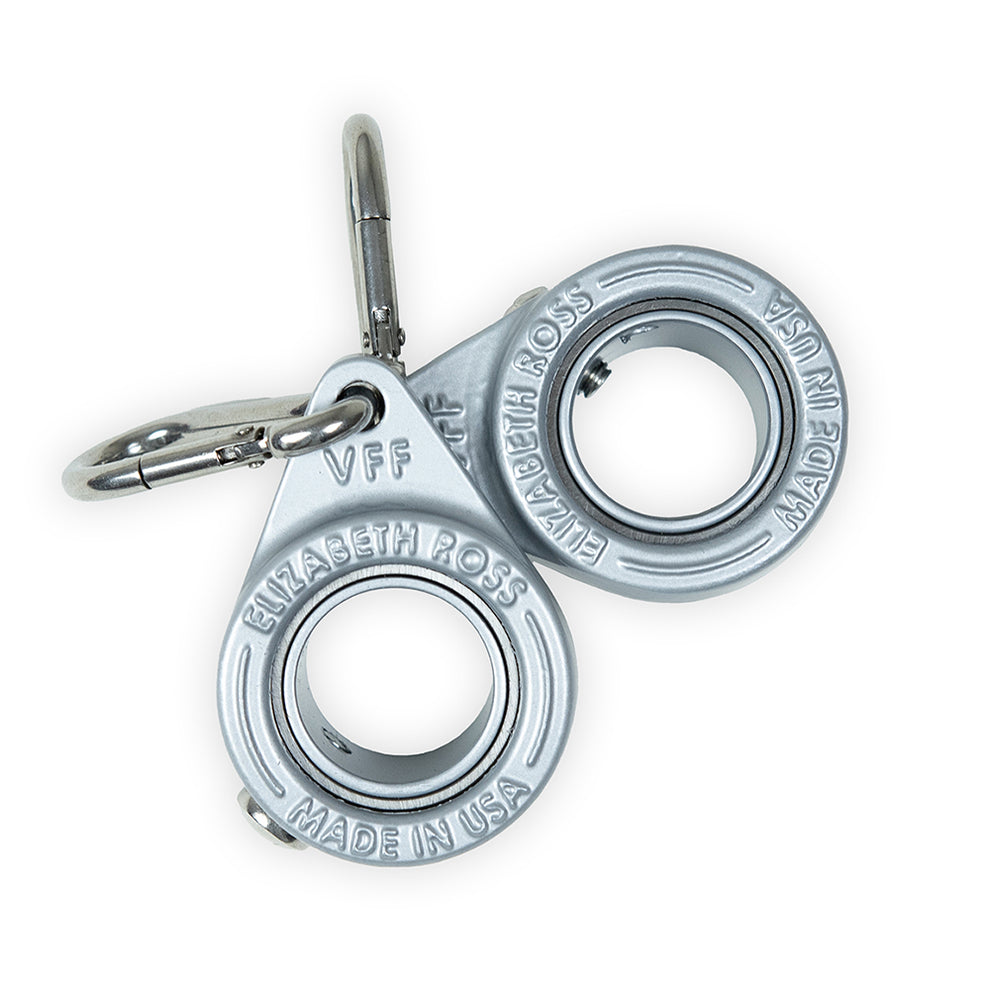 Silver Spinning Ring Set for 1” Flagpoles - Pre-Order