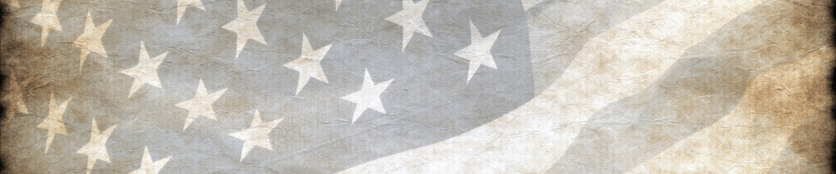 Weathered American flag