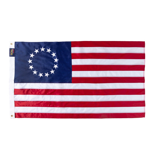 3' x 5' Elizabeth Ross Betsy Ross Flag with Embroidered Stars