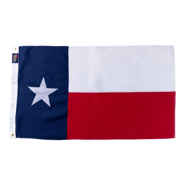 3' x 5' Elizabeth Ross Texas Flag with Appliqué Star – 2-Ply Spun Polyester