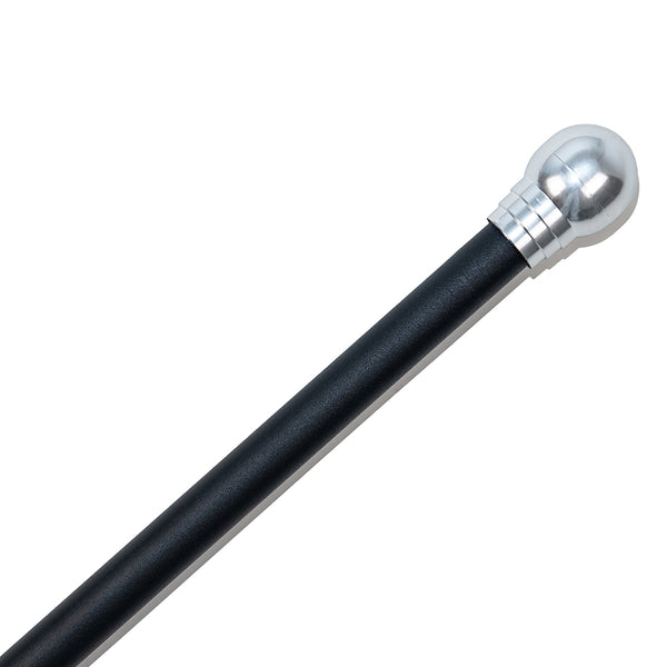 6’ Black Aluminum Flagpole with Silver Finial