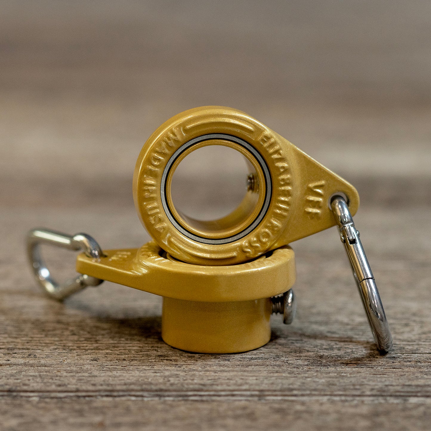 Gold Spinning Ring Set for 1” Flagpoles