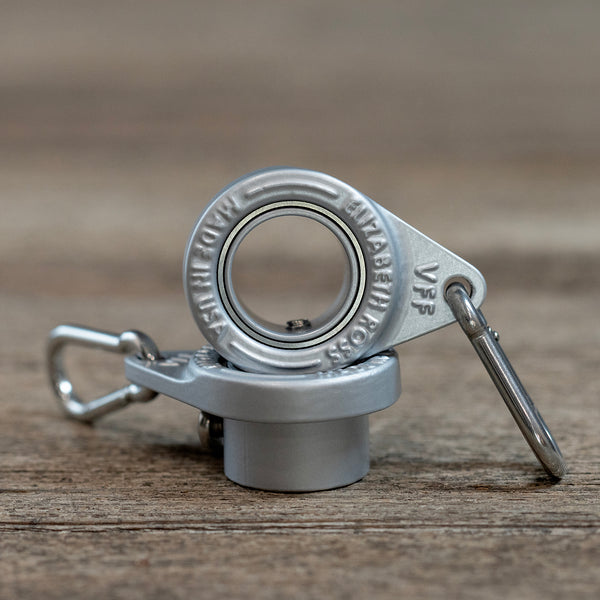 Silver Spinning Ring Set for 1” Flagpoles