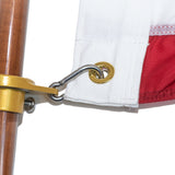 3' x 5' Pre-Assembled American Flag Kit - Wood/Gold
