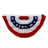 3' x 6' Elizabeth Ross Bunting with Embroidered Stars