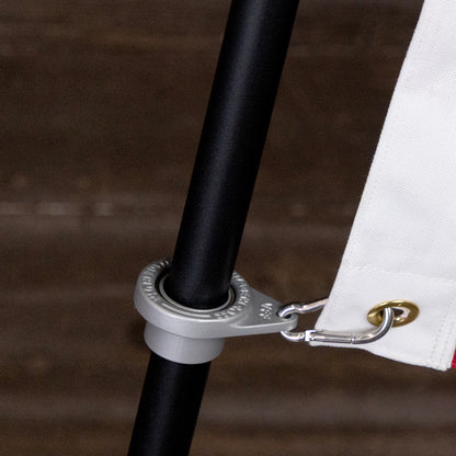 Premium Flag Display Accessory Bundle - Black/Silver